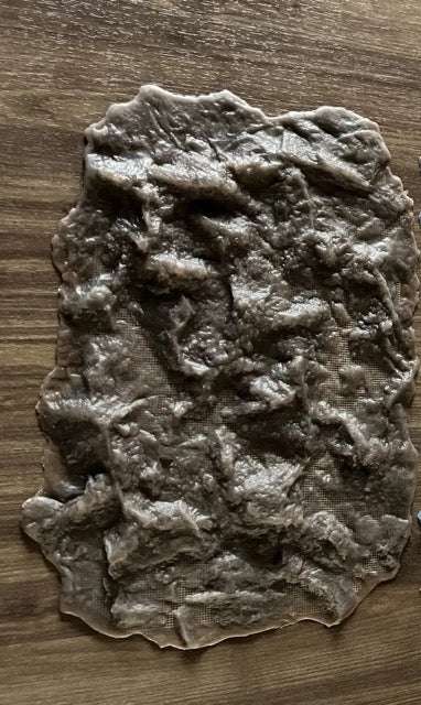Silicone impression for decoration Stone texture (brown) W00012