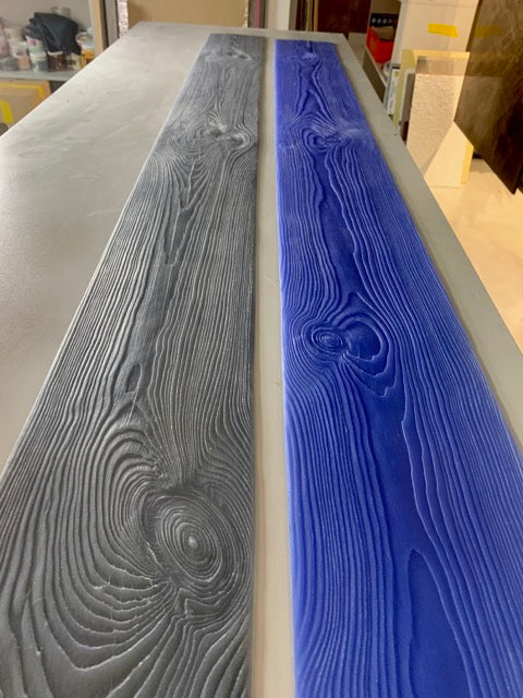 Silicone impression for decoration Tree 2 (blue) W00022