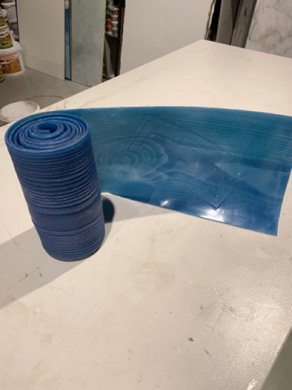 Silicone impression for decoration Tree 2 (blue) W00022