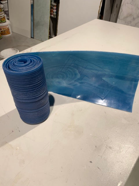Silicone impression for decoration Tree 2 (blue) W00022