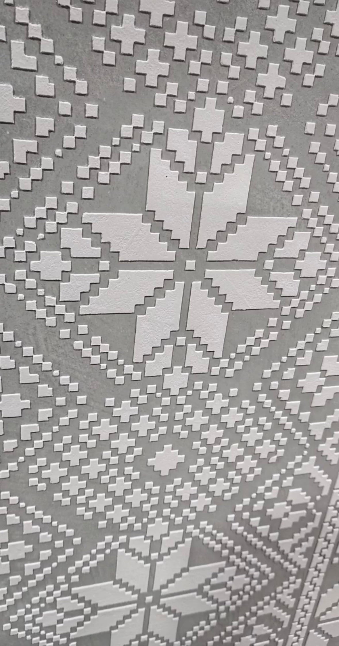 Wall embroidery: DFA reusable stencil for unique decor 0.3-1 mm (Z00009)