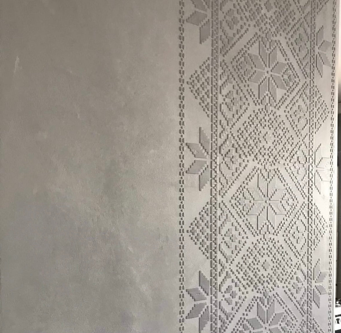 Wall embroidery: DFA reusable stencil for unique decor 0.3-1 mm (Z00009)