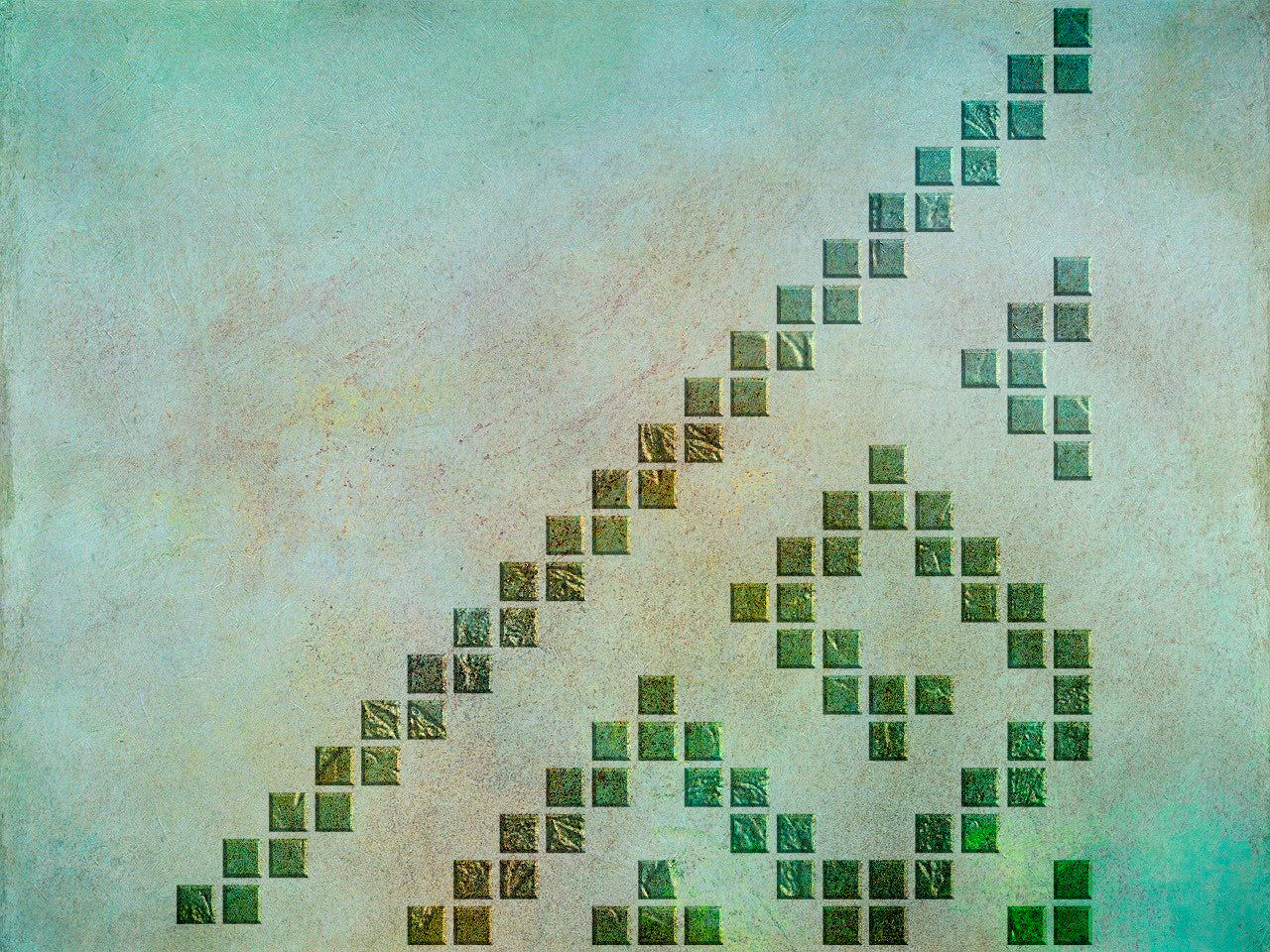Embroidery on walls – DFA stencil for decorative plaster and paint 0.3-1 mm (Z00082)