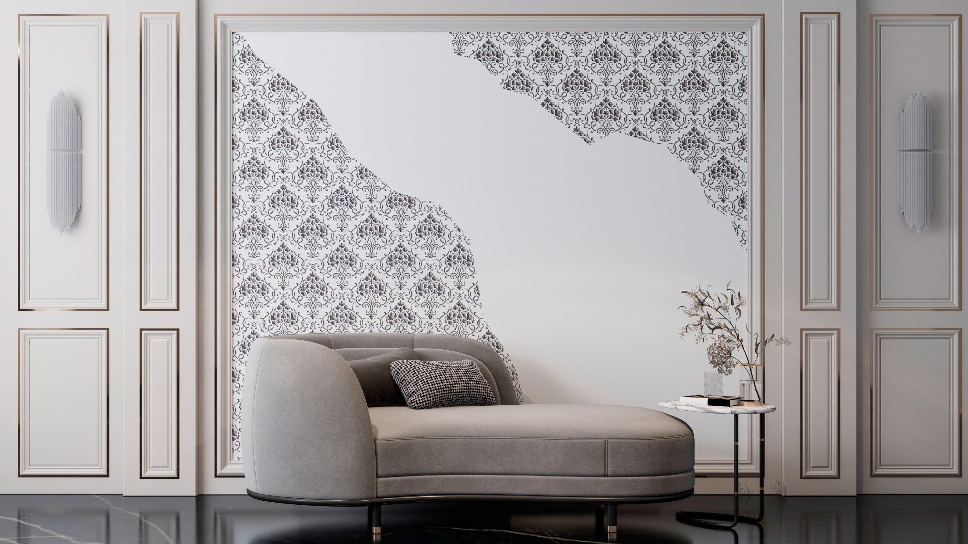 Fine Patterns DFA Damask Stencil - Update Your Interior 0.3-1mm (D00065)