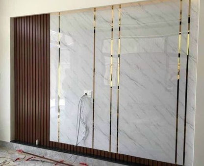 0.99m.p Mirror wall decor sticker Magic stripes DFA (Golden stripes on the wall) Thickness 1 mm, 30 mm